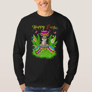 Bunny Rabbit Floral Ostereier Funny Rabbit Easte T-Shirt