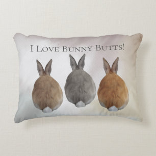 Bunny Rabbit I Liebe Helle Hintern Dekokissen