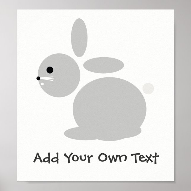 Bunny Rabbit Kinderzimmer Kinderzimmer Custom Post Poster (Vorne)