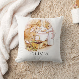 Bunny Rabbit Pink Personalisiert Kissen