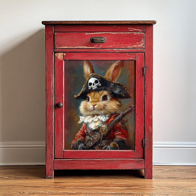 Bunny Rabbit Pirate Decoupage Seidenpapier (Von Creator hochgeladen)