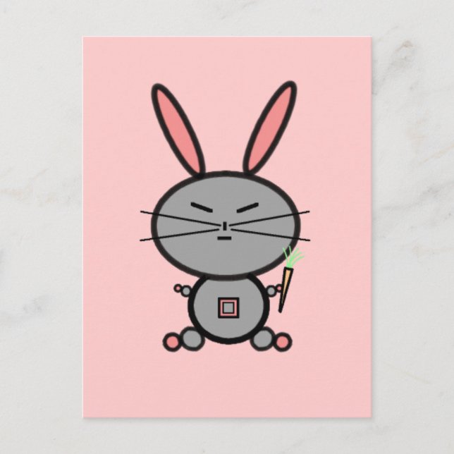Bunny Rabbit Postkarte (Vorderseite)