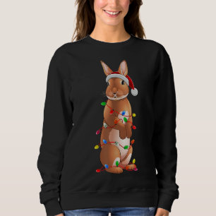 Bunny Rabbit Weihnachtsbaum Hat Ornament Decor Gif Sweatshirt