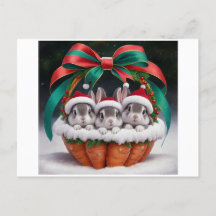 Bunny Rabbit Weihnachtskarten