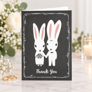 Bunny Rabbits Wedding Danke