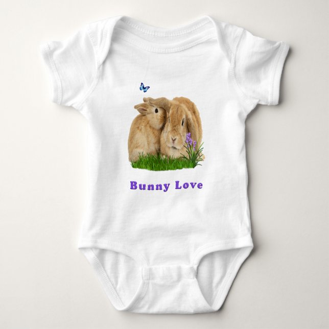 Bunny rabbitt baby strampler (Vorderseite)