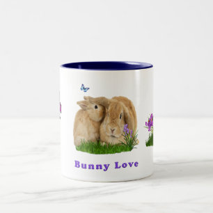 Bunny rabbitt zweifarbige tasse