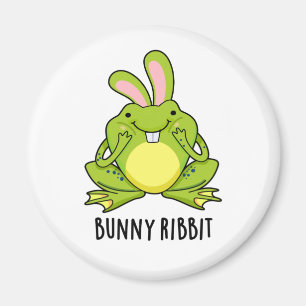 Bunny Ribbit Funny Rabbit Frosch Puff Magnet