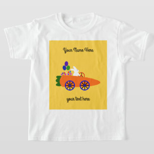 Bunny Riding Carrot Car #2 T - Shirt