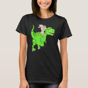 Bunny Riding Rex Dinosaur Kinder Jungen Mädchen Os T-Shirt