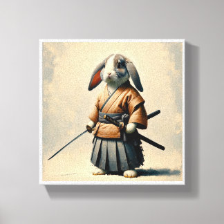 Bunny Samurai Leinwanddruck