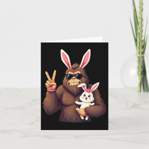 Bunny Sasquatch Bigfoot Sungles Oaster 1 Karte