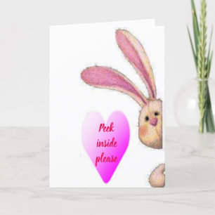 BUNNY SAYS **PEAK INSIDE** & **WILL YOU MARRY ME** FEIERTAGSKARTE