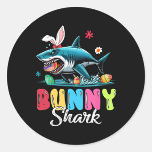 Bunny Shark Oaster Jagd Schokolade Eier Lover Ki Runder Aufkleber