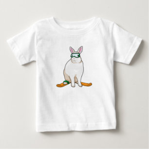 Bunny Skier Baby T-shirt
