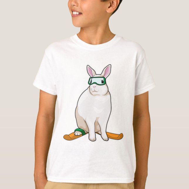 Bunny Skier T-Shirt (Vorderseite)
