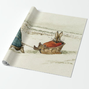"Bunny Sleigh Ride" Geschenkpapier