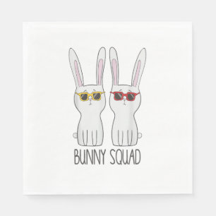 Bunny Squad Funny Niedlich Pet Rabbit Lover T Shir Serviette