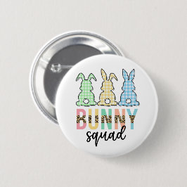 Bunny Squad | Ostereier Jagd Niedlich Bunny Button