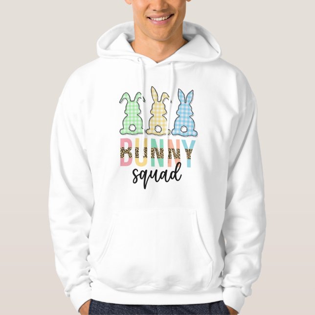 Bunny Squad | Ostereier Jagd Niedlich Bunny Hoodie (Vorderseite)