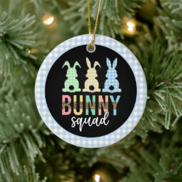Bunny Squad | Ostereier Jagd Niedlich Bunny Keramik Ornament