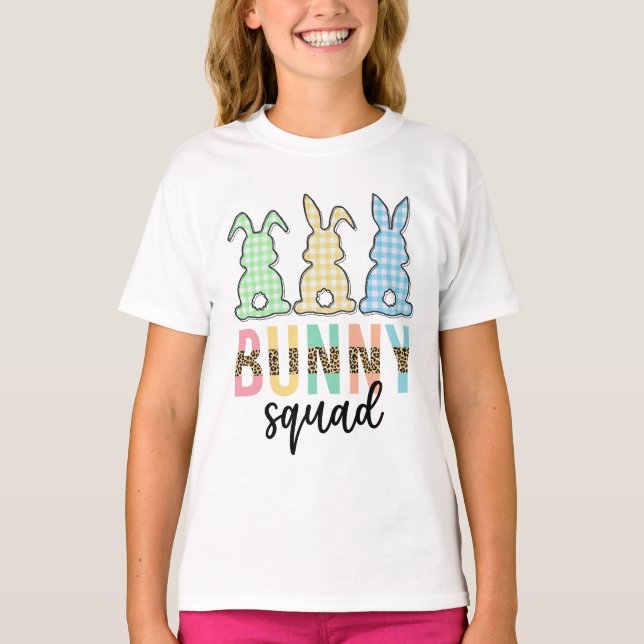 Bunny Squad | Ostereier Jagd Niedlich Bunny T-Shirt (Vorderseite)