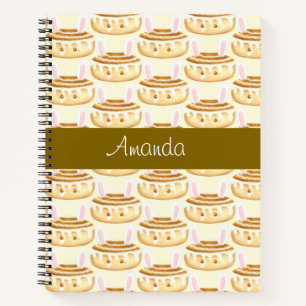 Bunny Sweet Dessert Cinnamon Bun Notizbuch