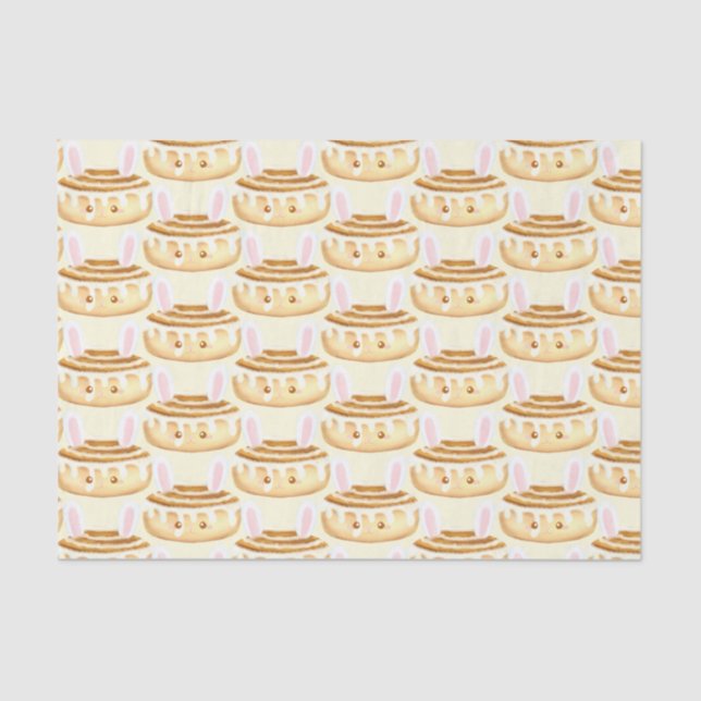 Bunny Sweet Dessert Cinnamon Bun Seidenpapier (Vorderseite)
