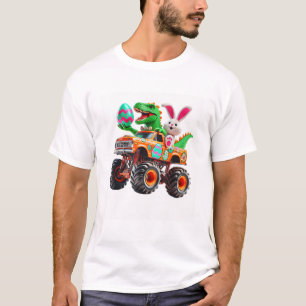 Bunny T-Rex Ostermonster-Truck Dino Lustig Jungen T-Shirt