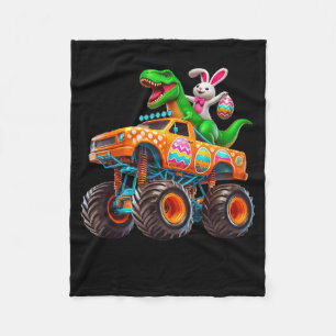 Bunny T-Rex Ostern Monster Truck Dino Lustig Junge Fleecedecke