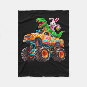 Bunny T-Rex Ostern Monstertruck Dino Lustig Jungen Fleecedecke