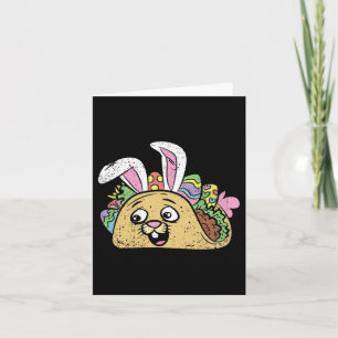 Bunny Taco Osterfest Funny Mexican Food Egg Huntin Karte