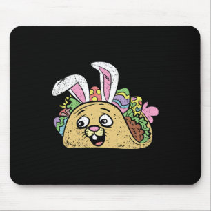 Bunny Taco Osterfest Funny Mexican Food Egg Huntin Mousepad