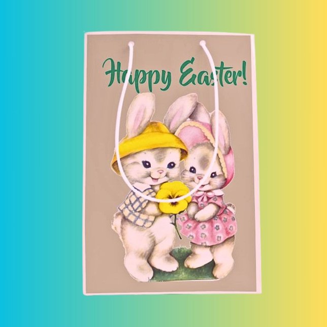 Bunny-Themed Ostergeschenktasche Ideal für Leckere Mittlere Geschenktüte (Von Creator hochgeladen)