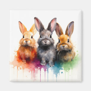 Bunny Trio Magnet
