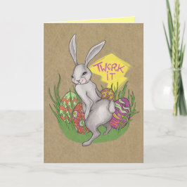 Bunny Twerk Oaster Feiertagskarte