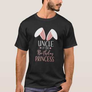 Bunny Uncle Of The Birthday Princess Matching Fami T-Shirt
