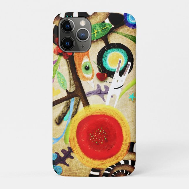Bunny und Bird Huge Poppy Case-Mate iPhone Hülle (Rückseite)