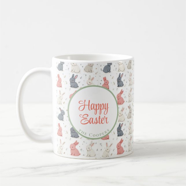 Bunny und Eier Blüte Kaffeetasse (Links)