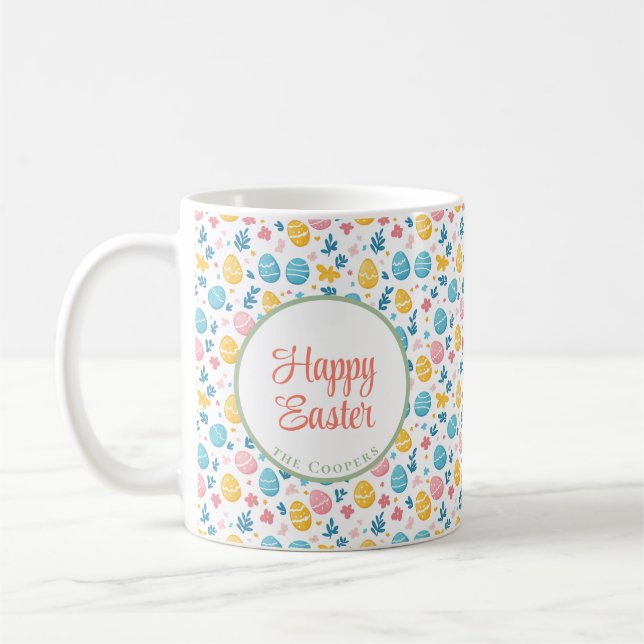 Bunny und Eier Blüte Kaffeetasse (Links)
