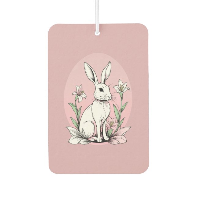 Bunny und Lilies Autolufterfrischer (Vorderseite)