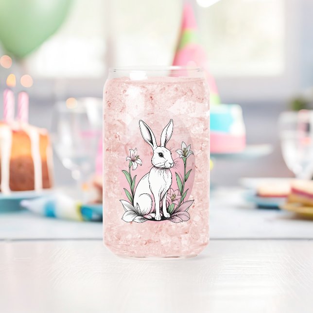 Bunny und Lilies Dosenglas (Insitu (Geburtstag))