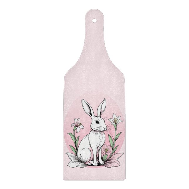 Bunny und Lilies Schneidebrett (Vorderseite)