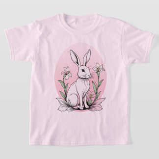 Bunny und Lilies T-Shirt