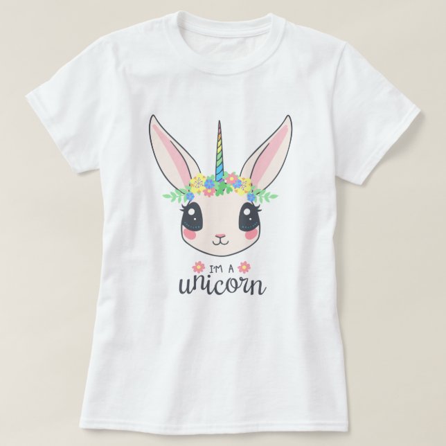 Bunny Unicorn T - Shirt (Design vorne)