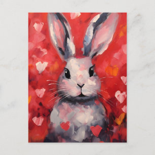 Bunny Valentinstag Postkarte