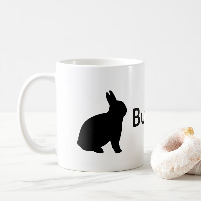 Bunny Vater Rabbit Funny Personalize Kaffeetasse (Mit Donut)