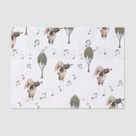 Bunny Violinist Tissue Paper Seidenpapier