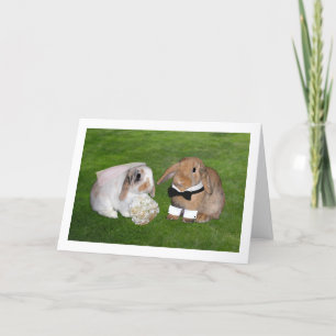 Bunny Wedding Card Karte