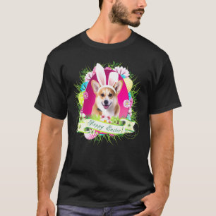Bunny Welsh Corgi Hund Frohe Ostern Tag Ostereiers T-Shirt